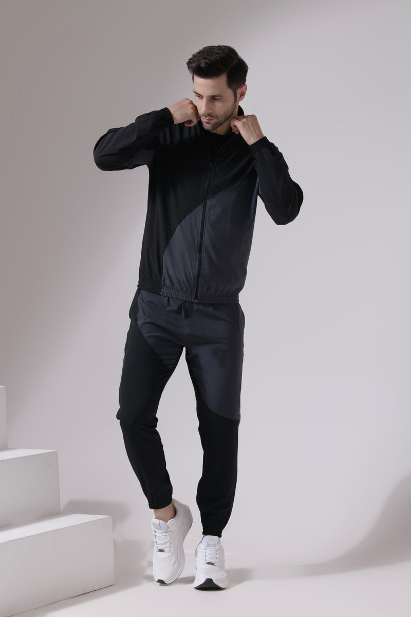 Shop Black / Dark Grey Track Suits For Men 342-01
