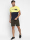 Men's WOVEN CONTRAST BELT SHORTS