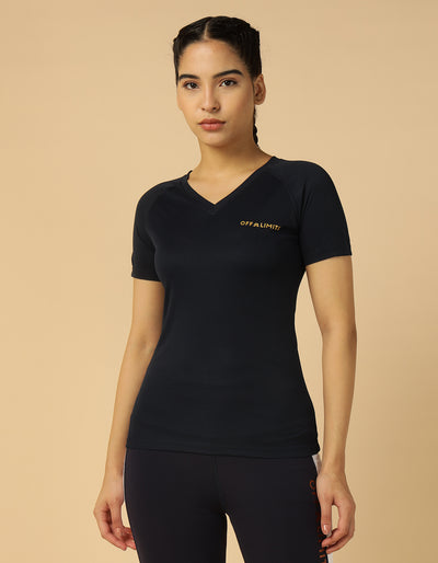 WOMEN V NECK TEE