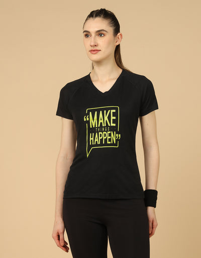 WOMEN MAKE IT HAPPEN T SHIRT
