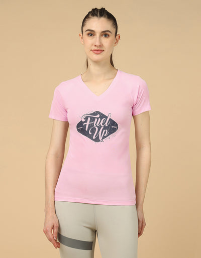 WOMEN PRINTED FUEL UP T SHIRT