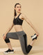 WOMEN PRINTED INSERT TIGHTS - GREY MELANGE