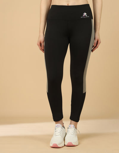 FLOW TIGHTS - BLACK/GREY MELANGE
