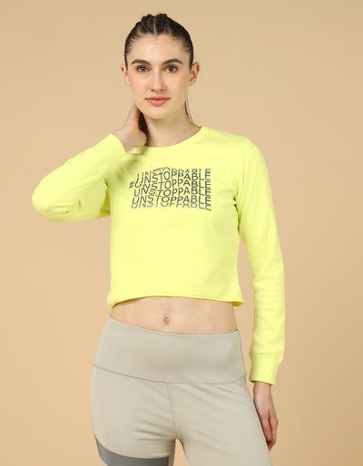UNSTOPPABLE SWEATHSIRT - LIME
