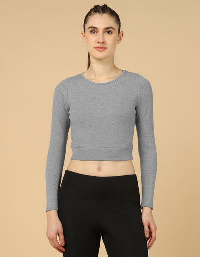 FORM TEE - GREY MELANGE