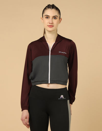 EZ MOVE JACKET - WINE/GREY