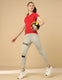 HIGH LOW TEE - RED