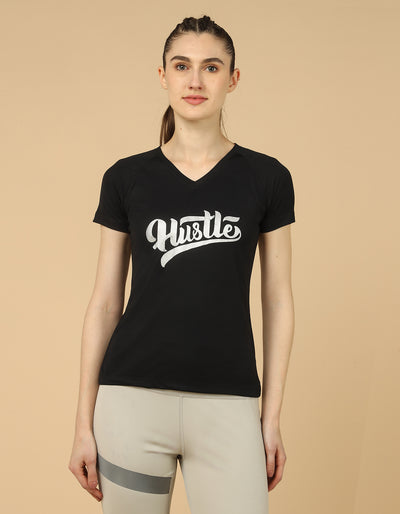 HUSTLE TEE - BLACK