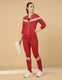 EZ FLEECE SET - RED/GREY MELANGE