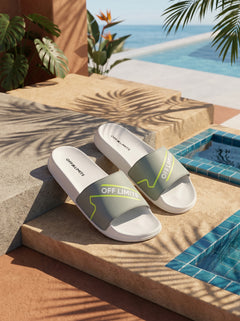 REST DAY - LIGHT GREY/OFF WHITE/LIME PUNCH