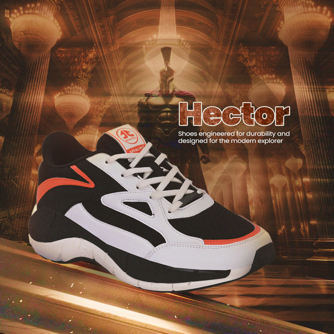 HECTOR - WHITE/BLACK/ORANGE