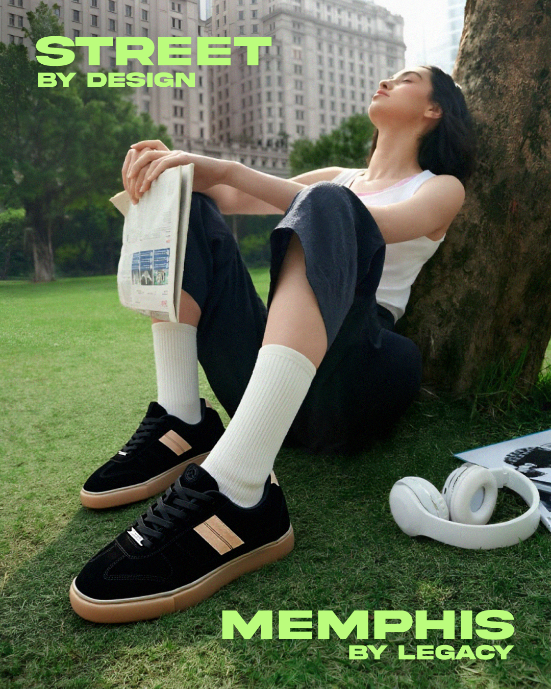 MEMPHIS FOR HER - BLACK/BEIGE