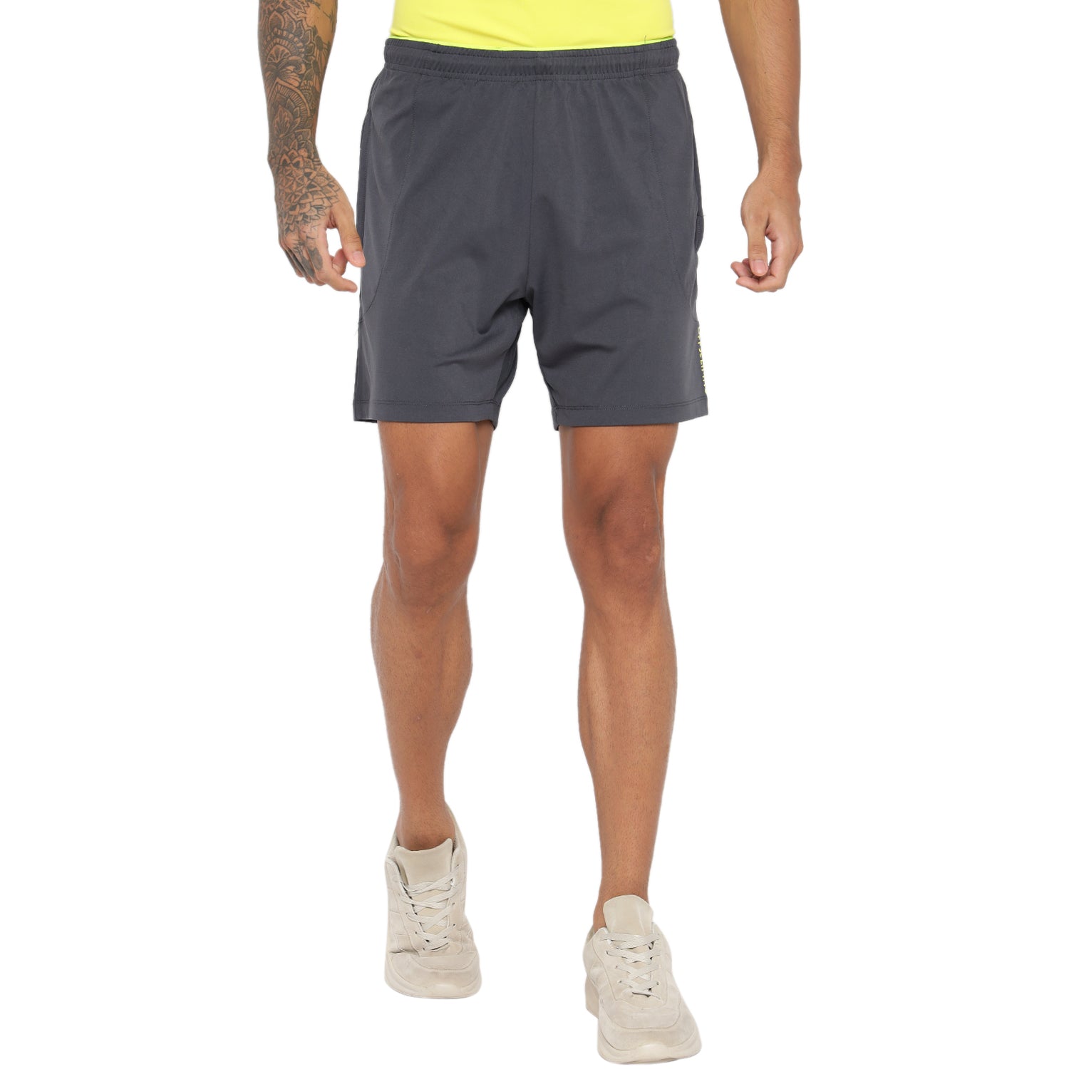 Men's WOVEN CONTRAST BELT SHORTS