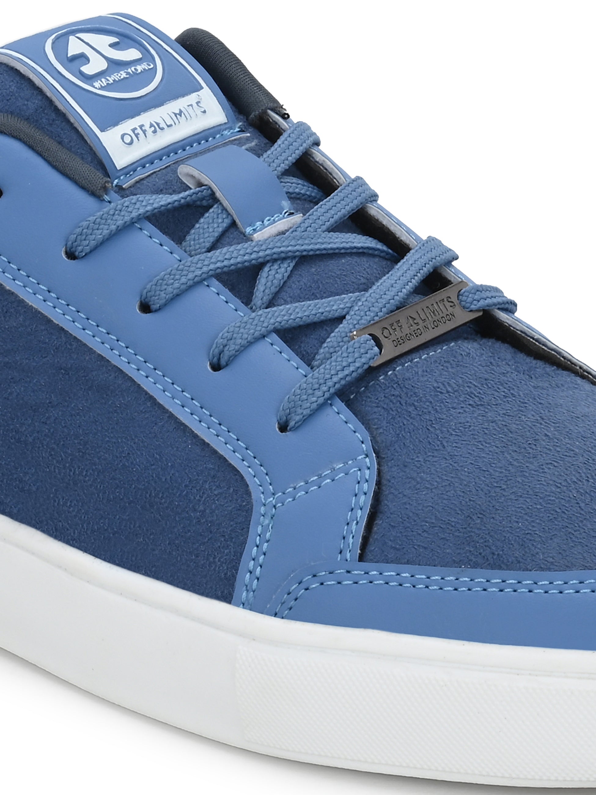 Blue Code Shoes Blue Faux Suede Men's Sneakers for a Bold Style Statement