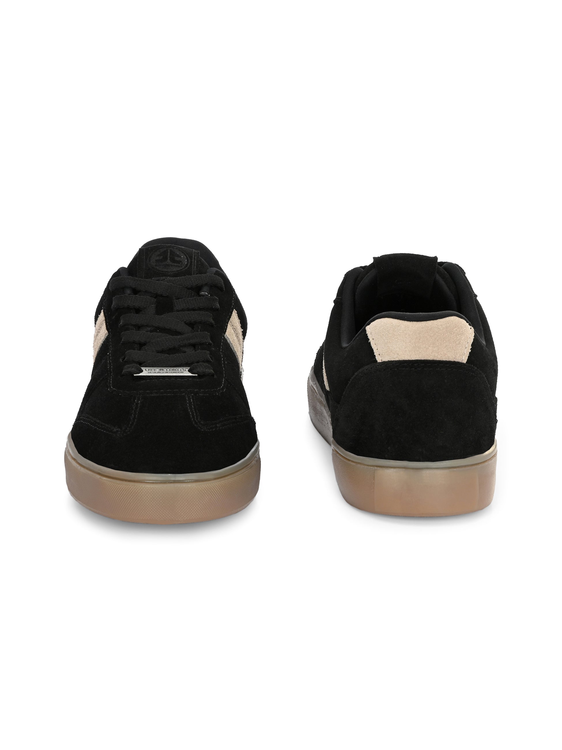 MEMPHIS (GENUINE LEATHER)- BLACK/BEIGE