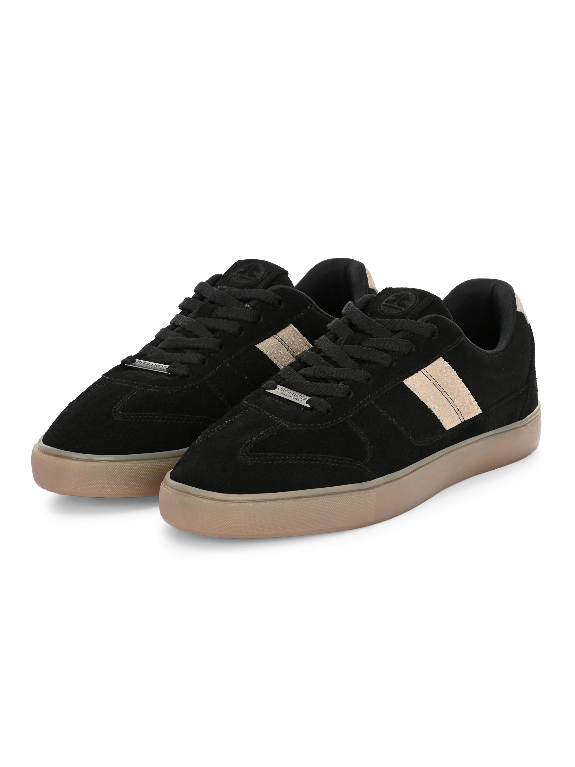 MEMPHIS (GENUINE LEATHER)- BLACK/BEIGE