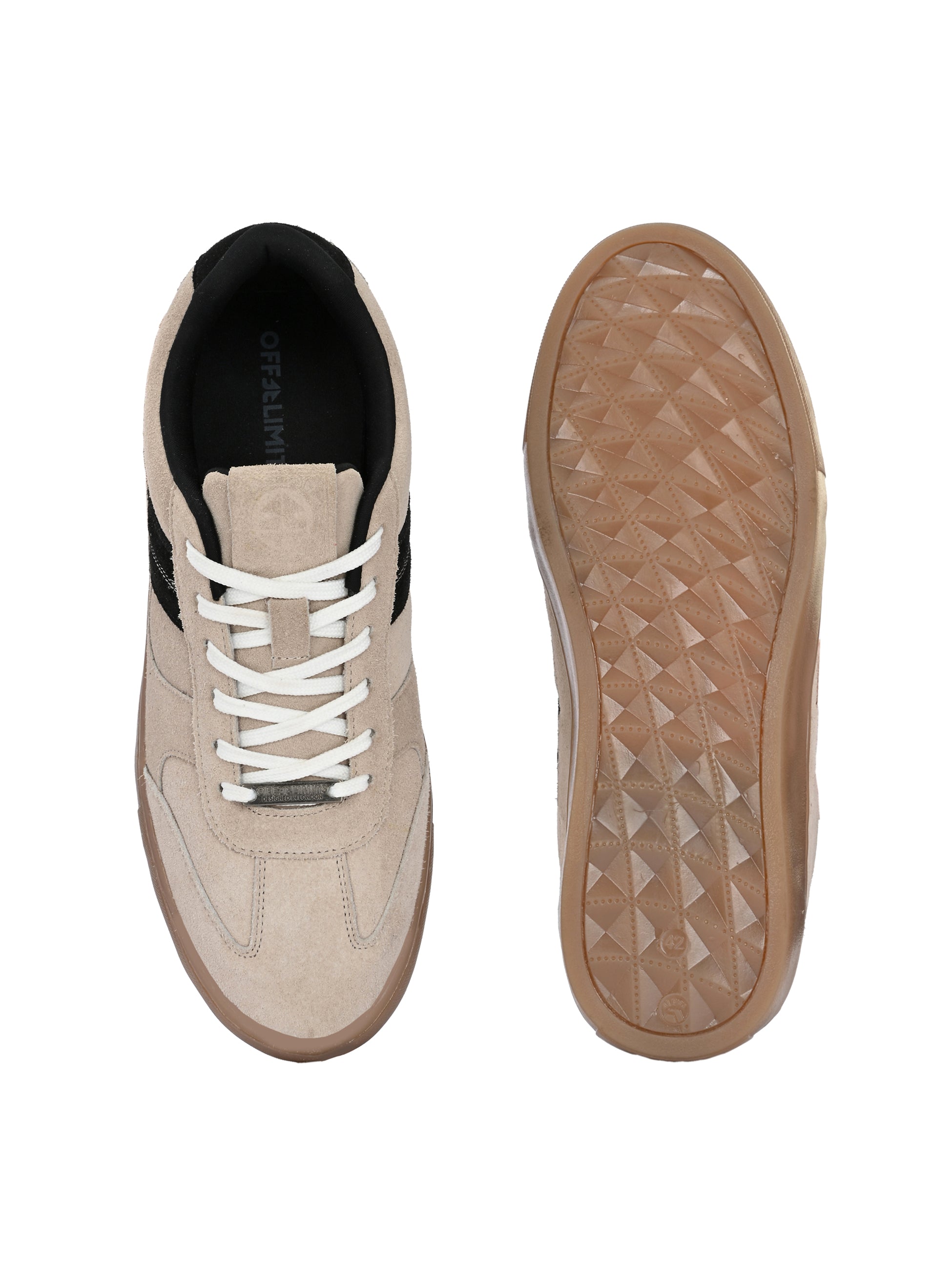 MEMPHIS (GENUINE LEATHER)- BEIGE/BLACK