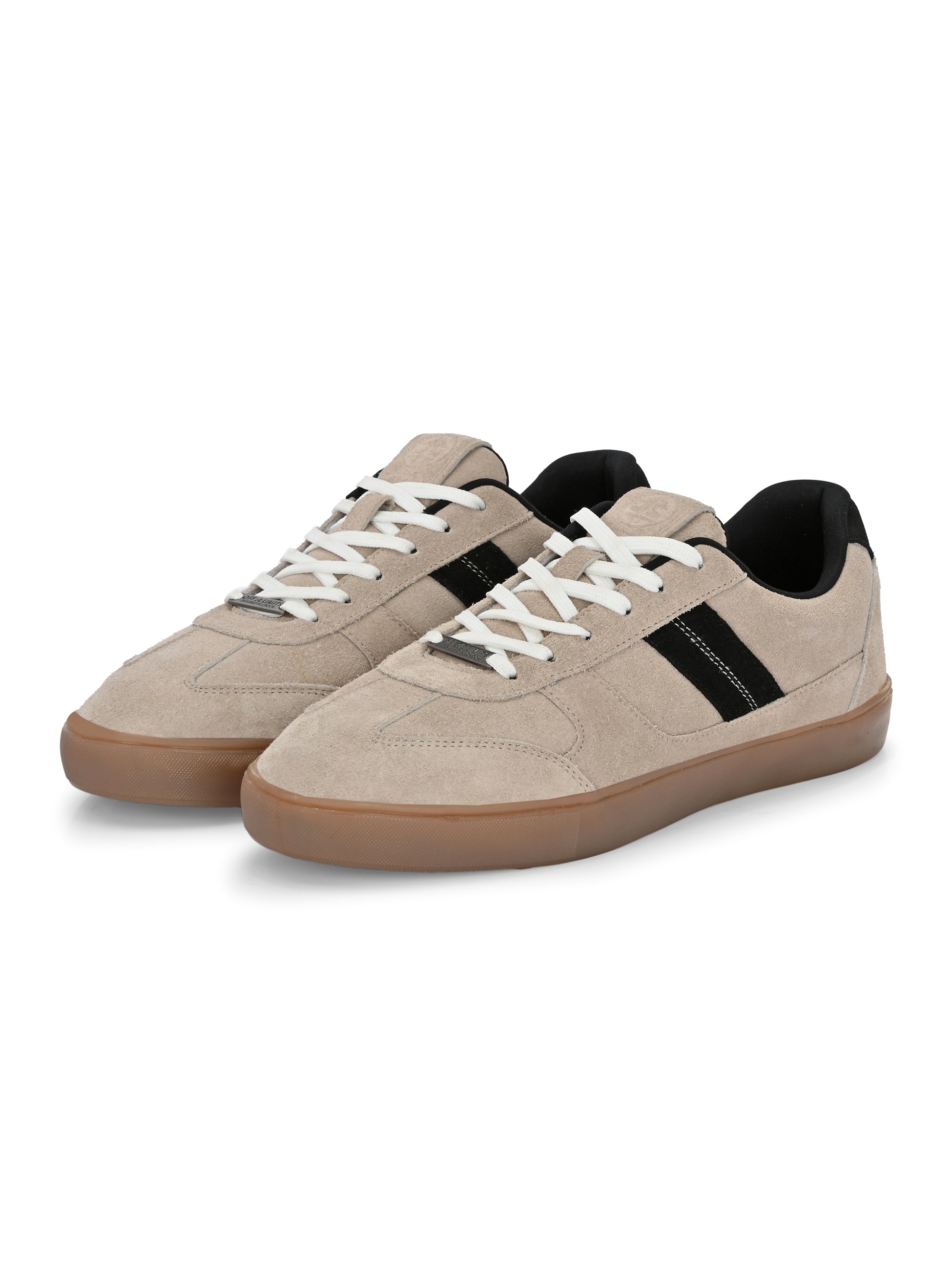 MEMPHIS (GENUINE LEATHER)- BEIGE/BLACK