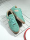 MEMPHIS (GENUINE LEATHER)- AQUA/BEIGE
