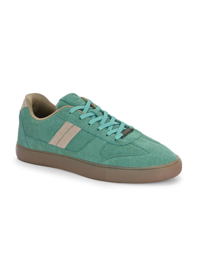 MEMPHIS (GENUINE LEATHER)- AQUA/BEIGE