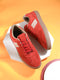 MEMPHIS (GENUINE LEATHER)- RED/BEIGE