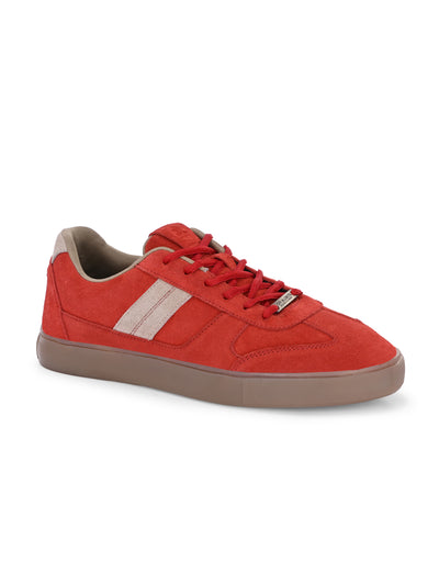 MEMPHIS (GENUINE LEATHER)- RED/BEIGE