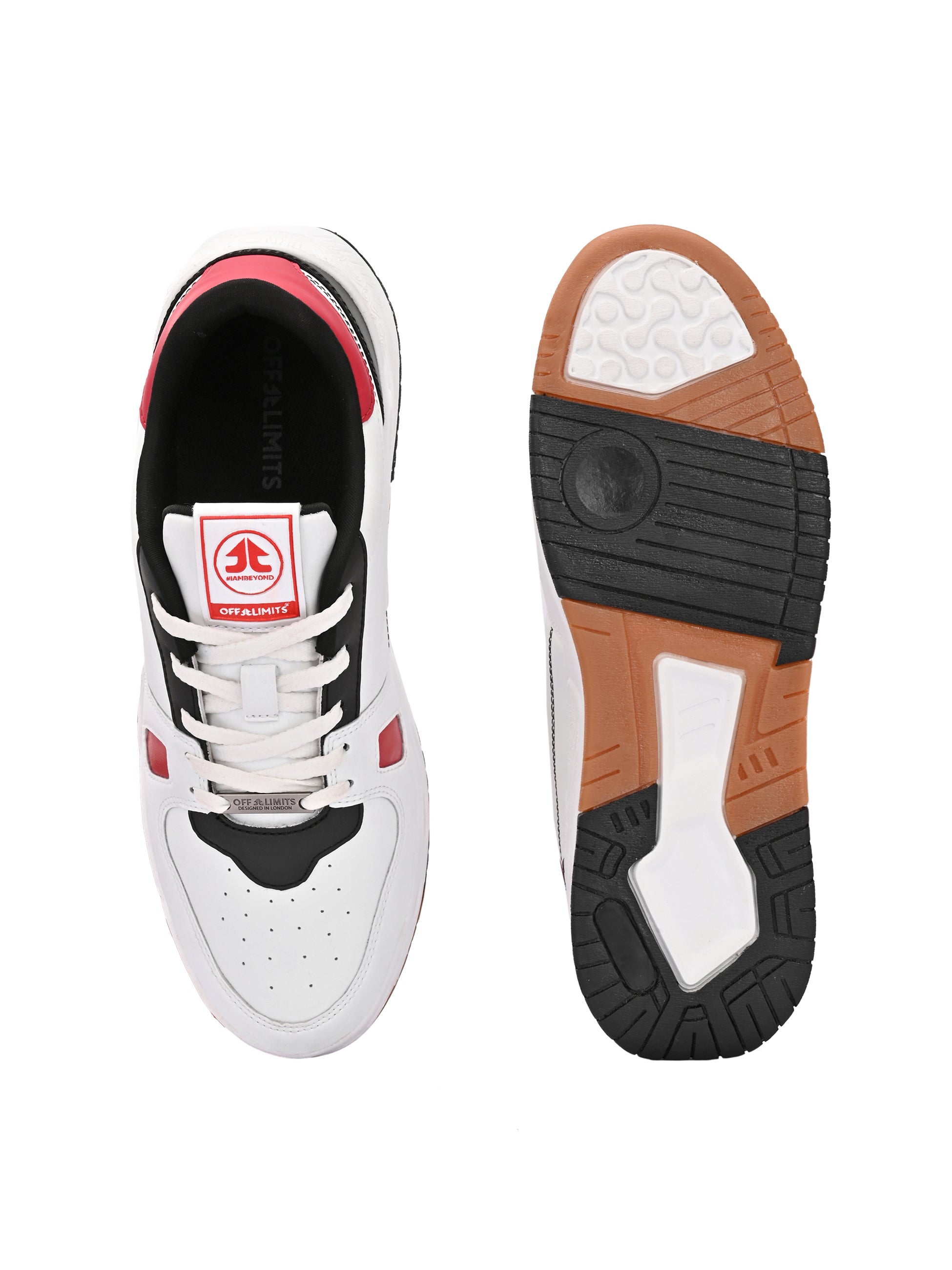 CAMDEN - OFF WHITE/RED/BLACK