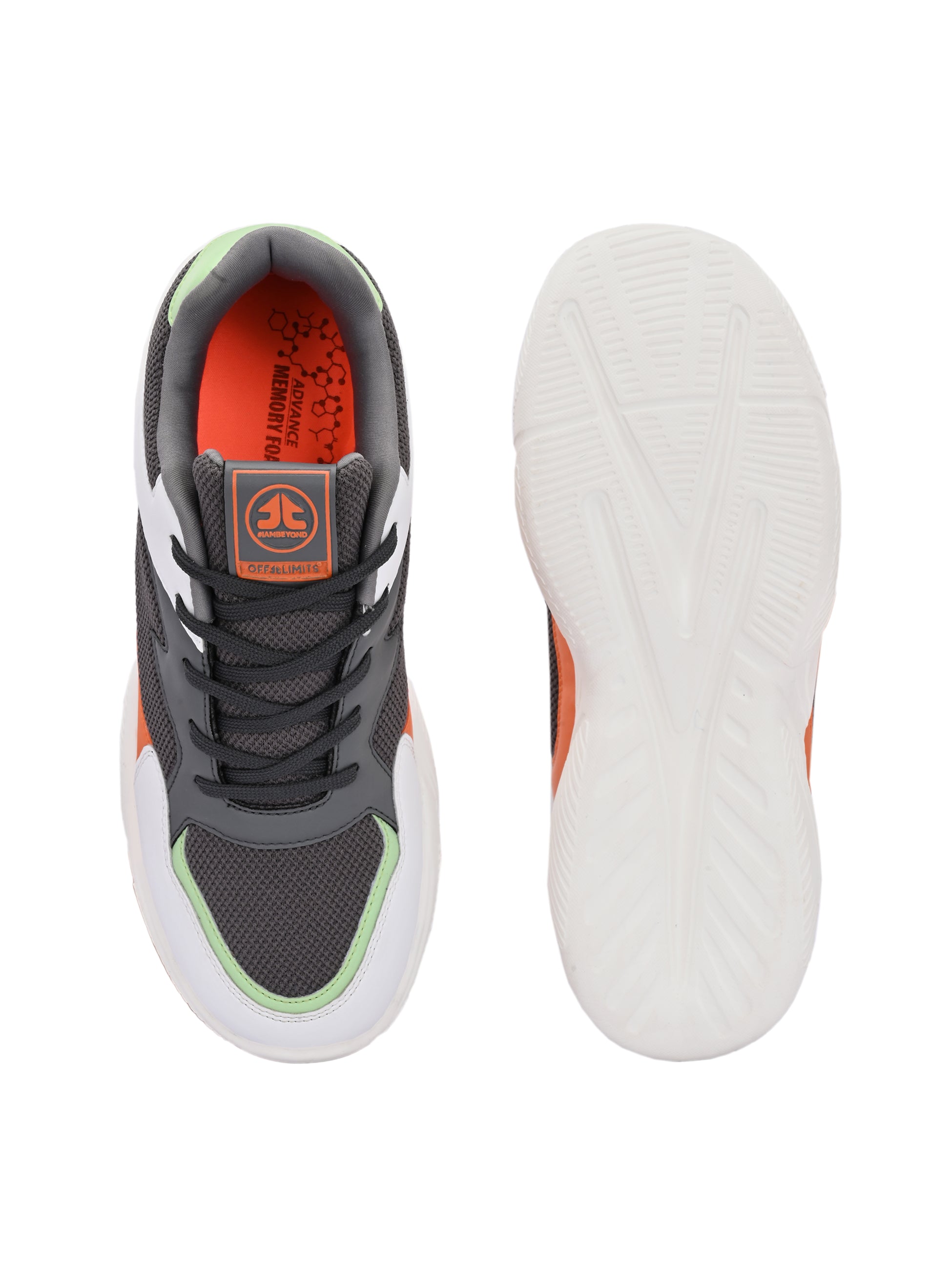 ROGER - DARK GREY/OFF WHITE/ORANGE
