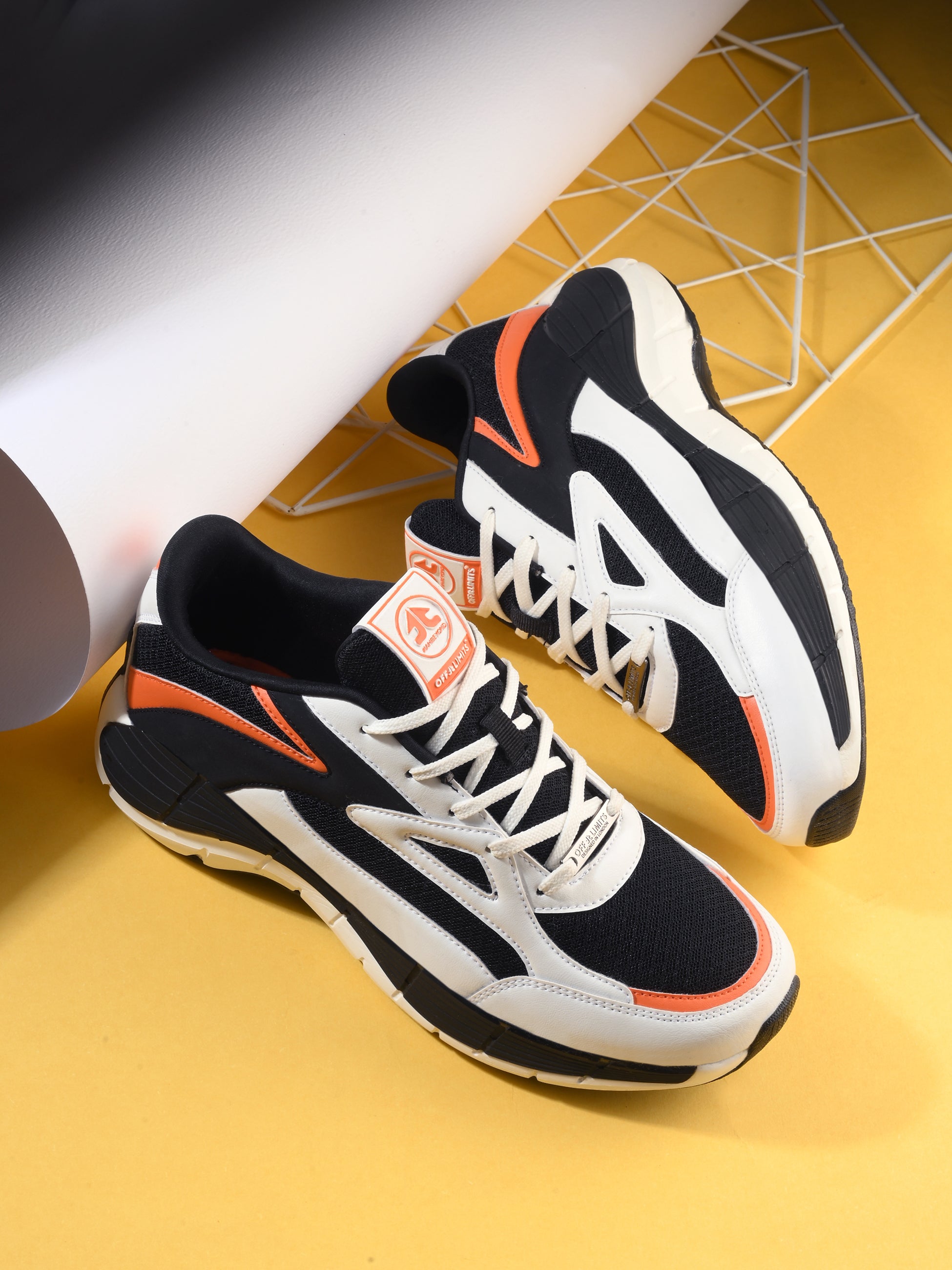Shop Online Troy-Inspired Black & Orange Men's Shoe