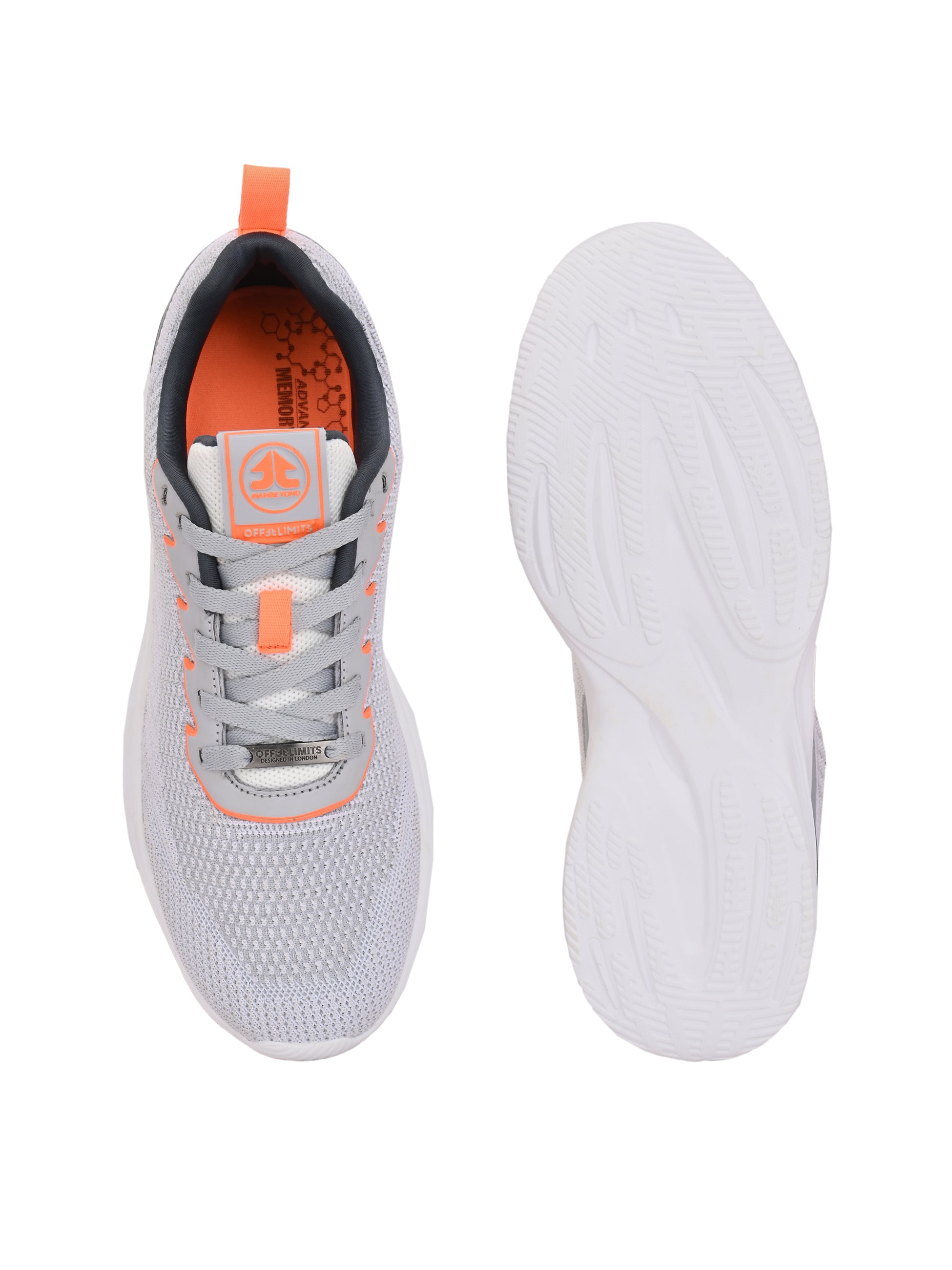 LUCAS II - LIGHT GREY/ORANGE