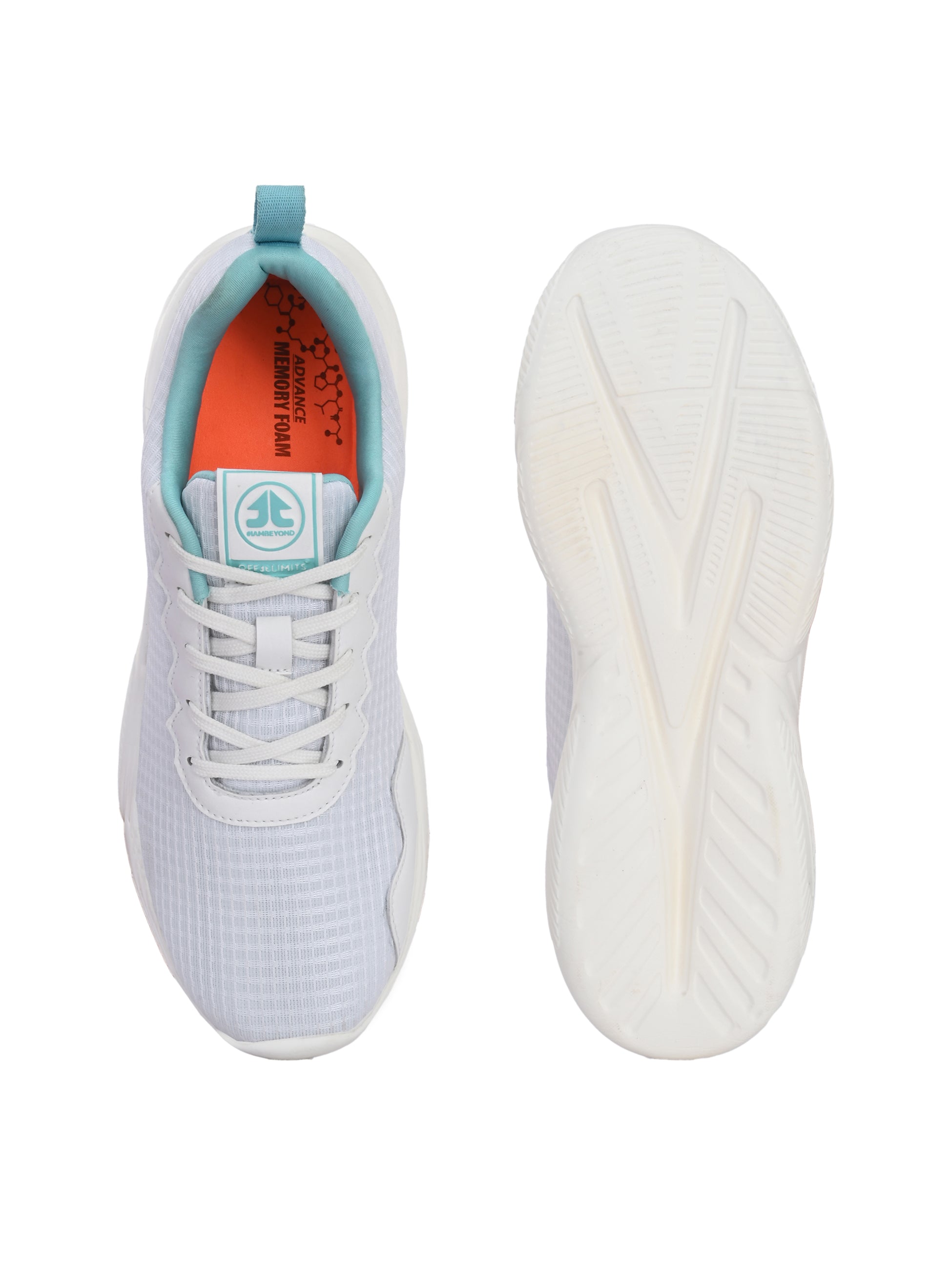 BLAZERUN - OFF WHITE/AQUA