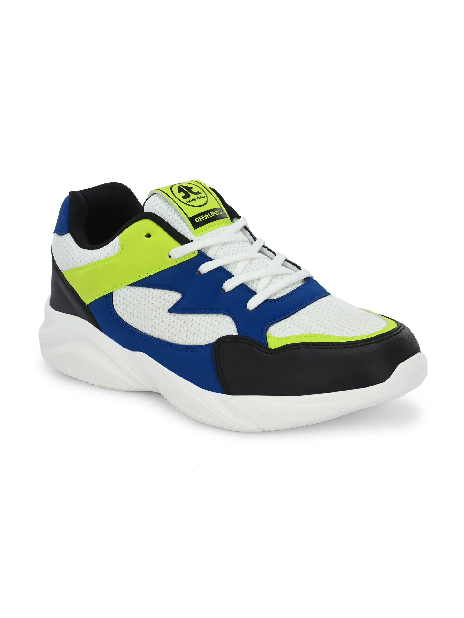 ROGER FOR HER - OFF WHITE/BLACK/ROYAL BLUE/LIME PUNCH