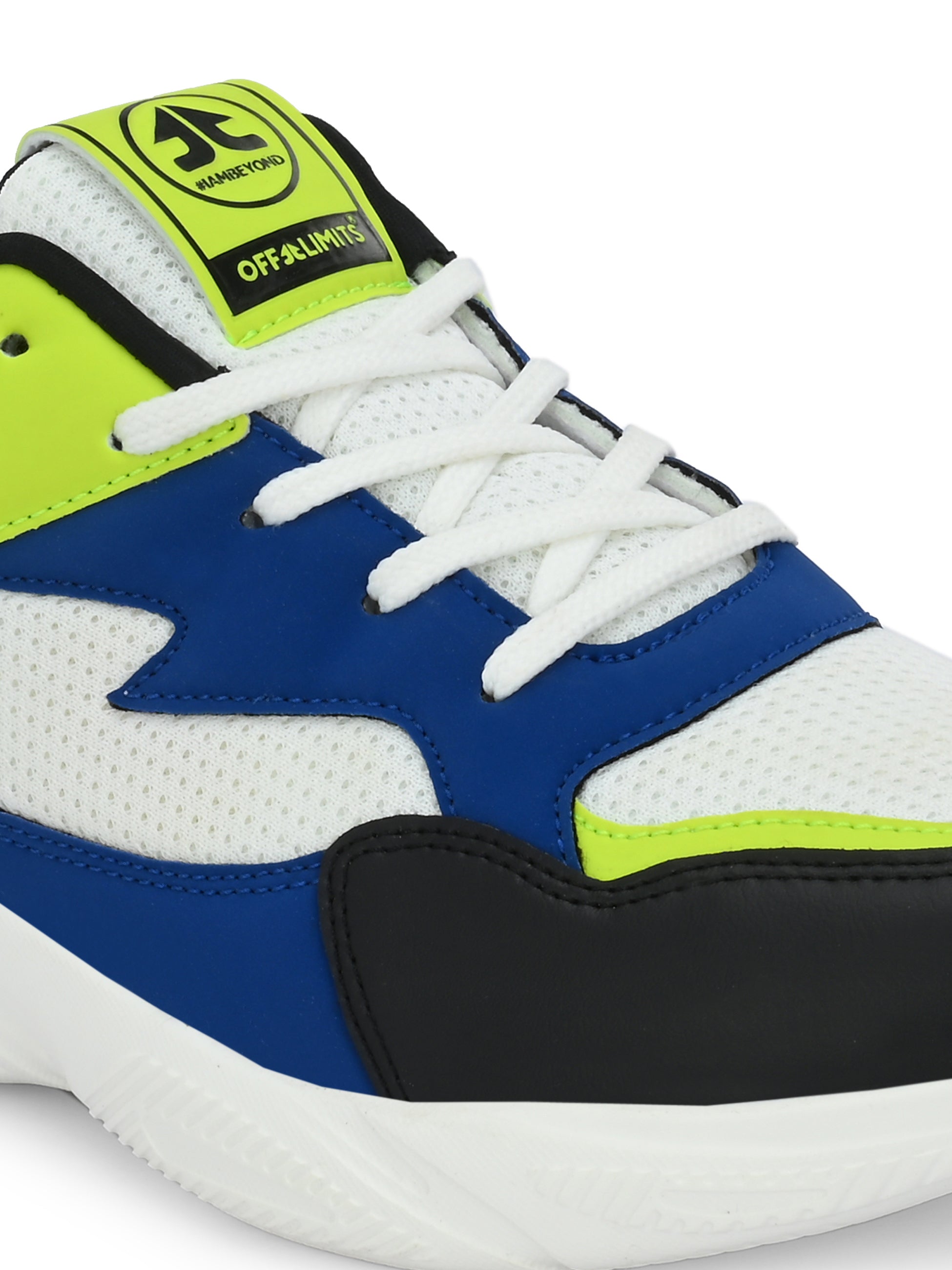 ROGER FOR HER - OFF WHITE/BLACK/ROYAL BLUE/LIME PUNCH