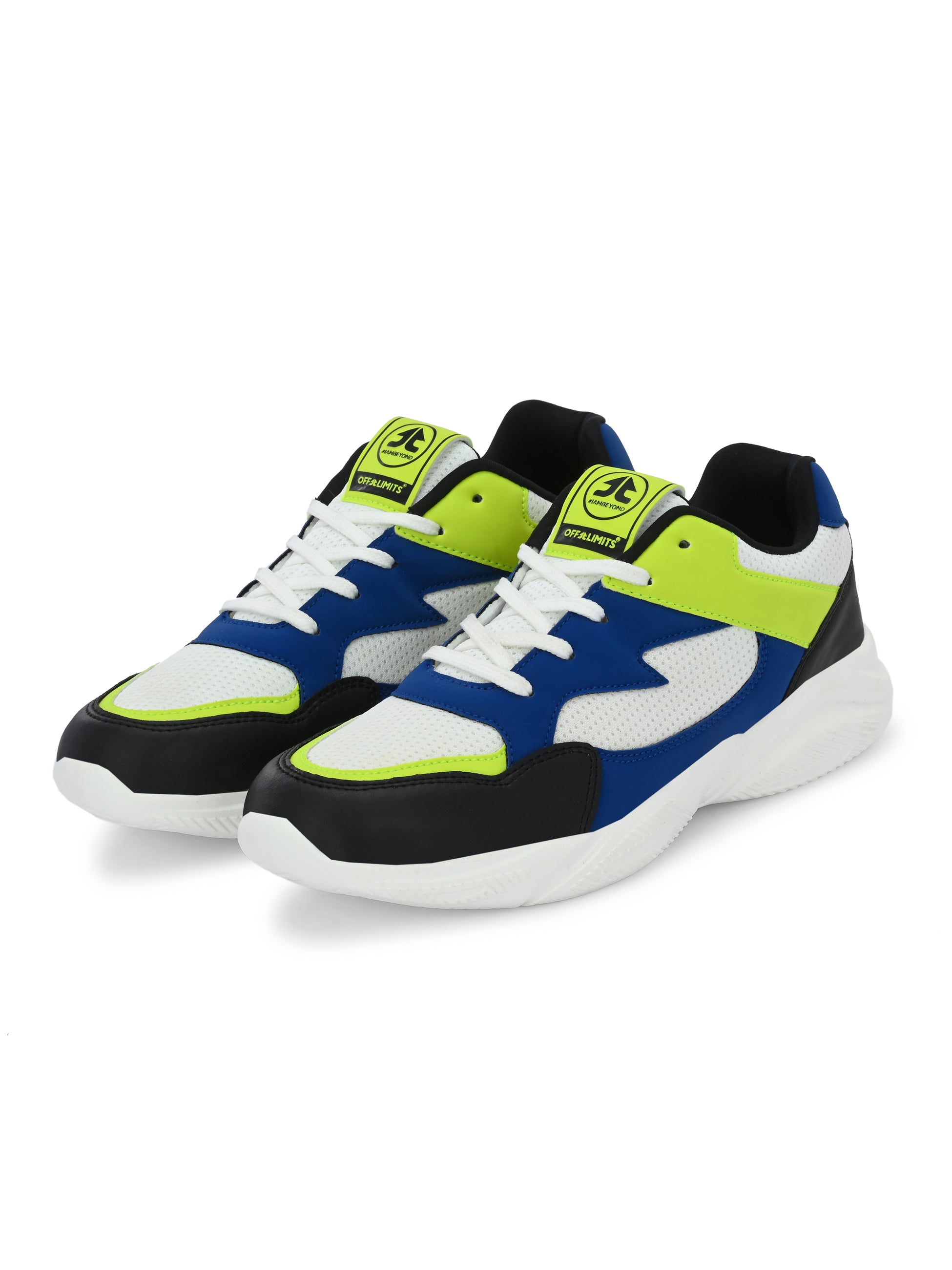 ROGER FOR HER - OFF WHITE/BLACK/ROYAL BLUE/LIME PUNCH