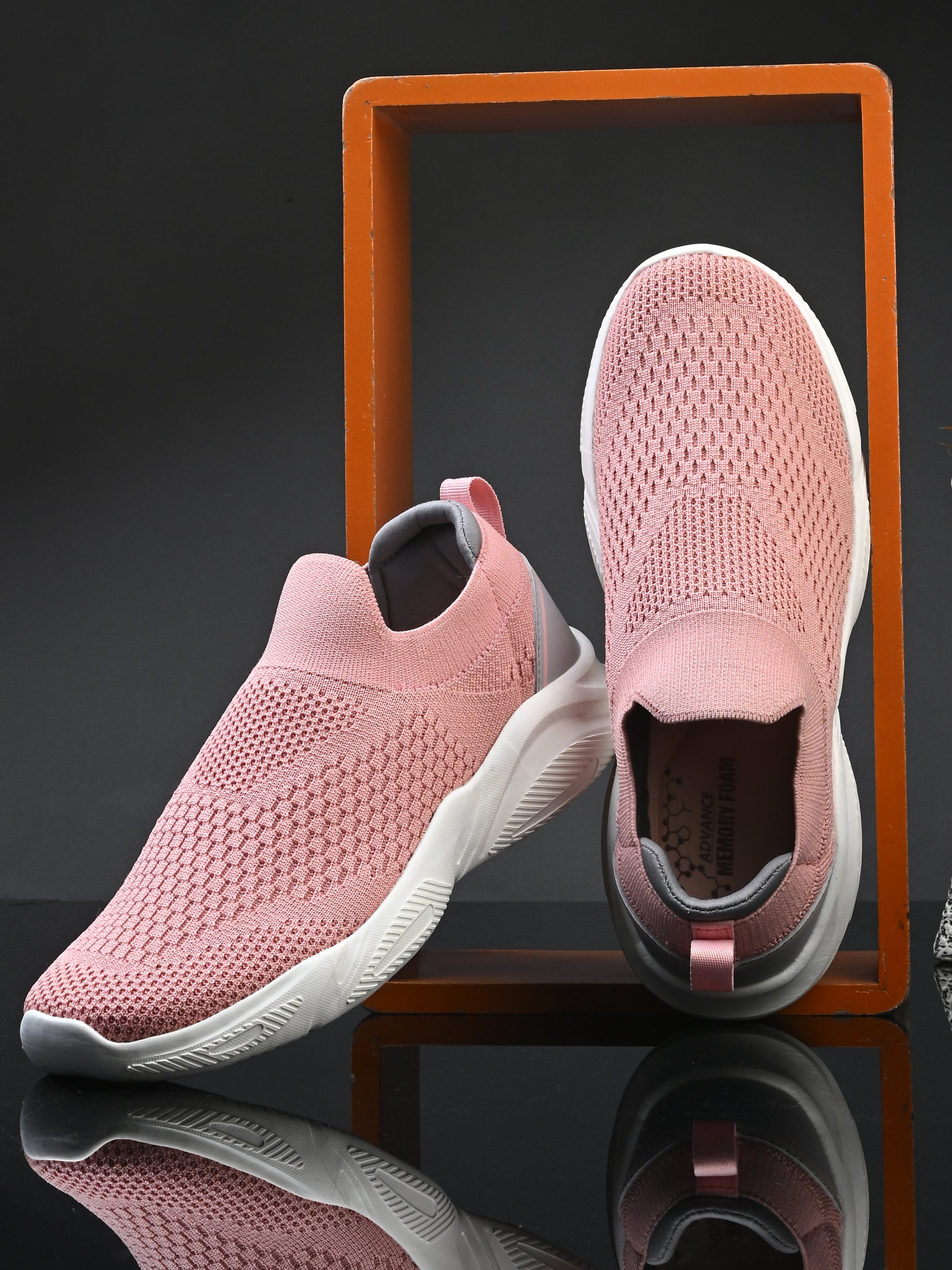 DEREK FOR HER - PEACH/LIGHT GREY