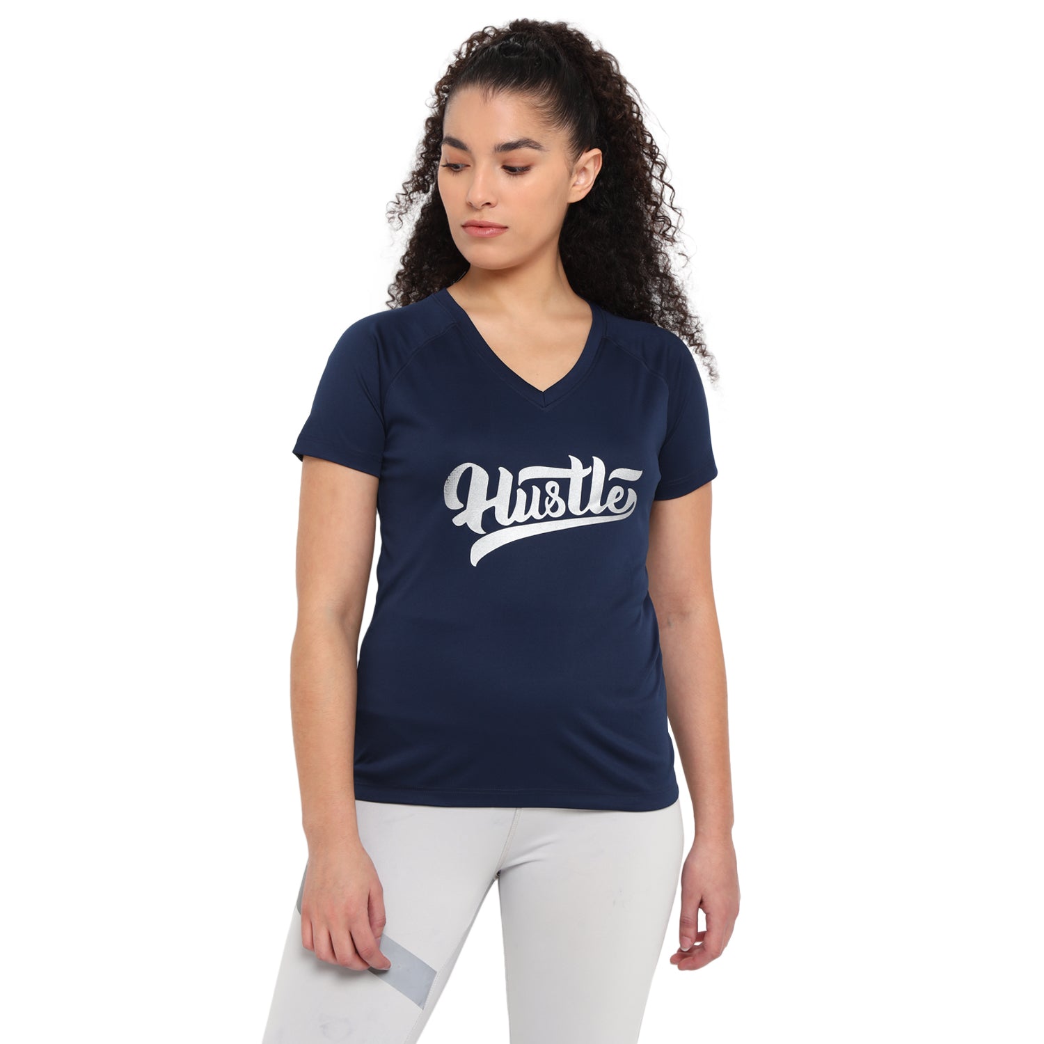 WOMEN HUSTLE PRINTED RN T SHIRT