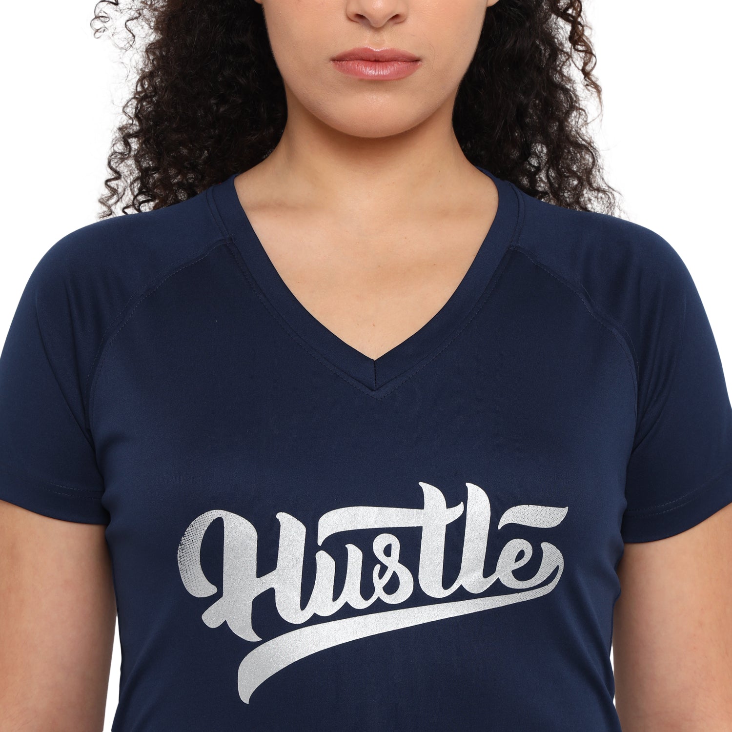 WOMEN HUSTLE PRINTED RN T SHIRT