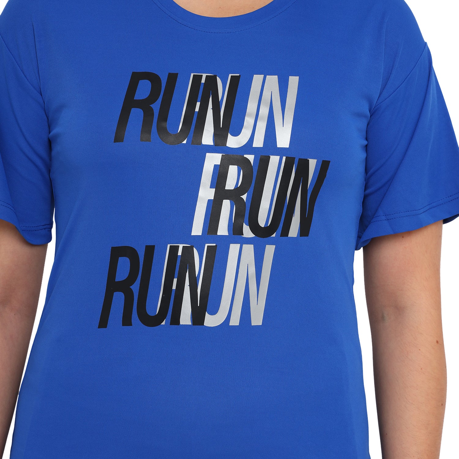 WMN POL RUN HS TEE