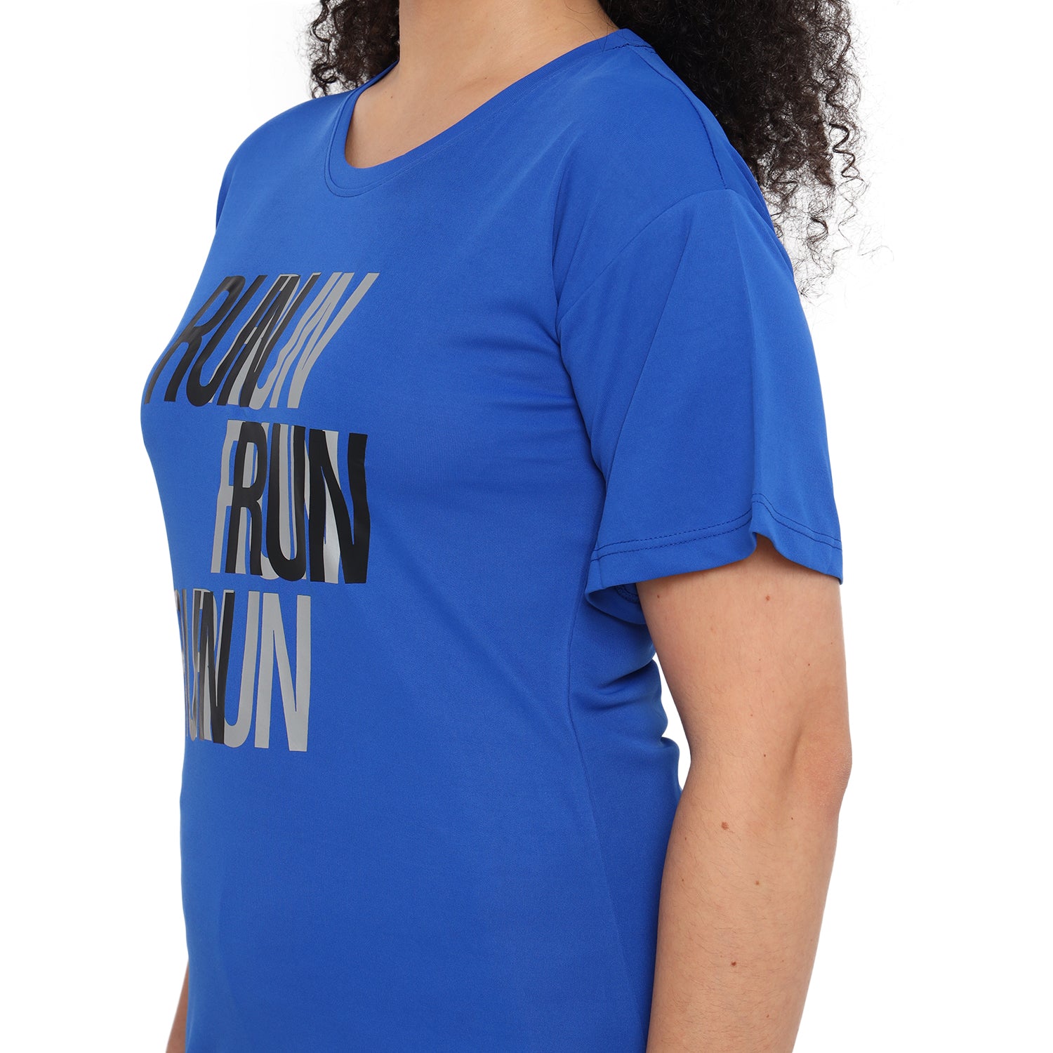 WMN POL RUN HS TEE