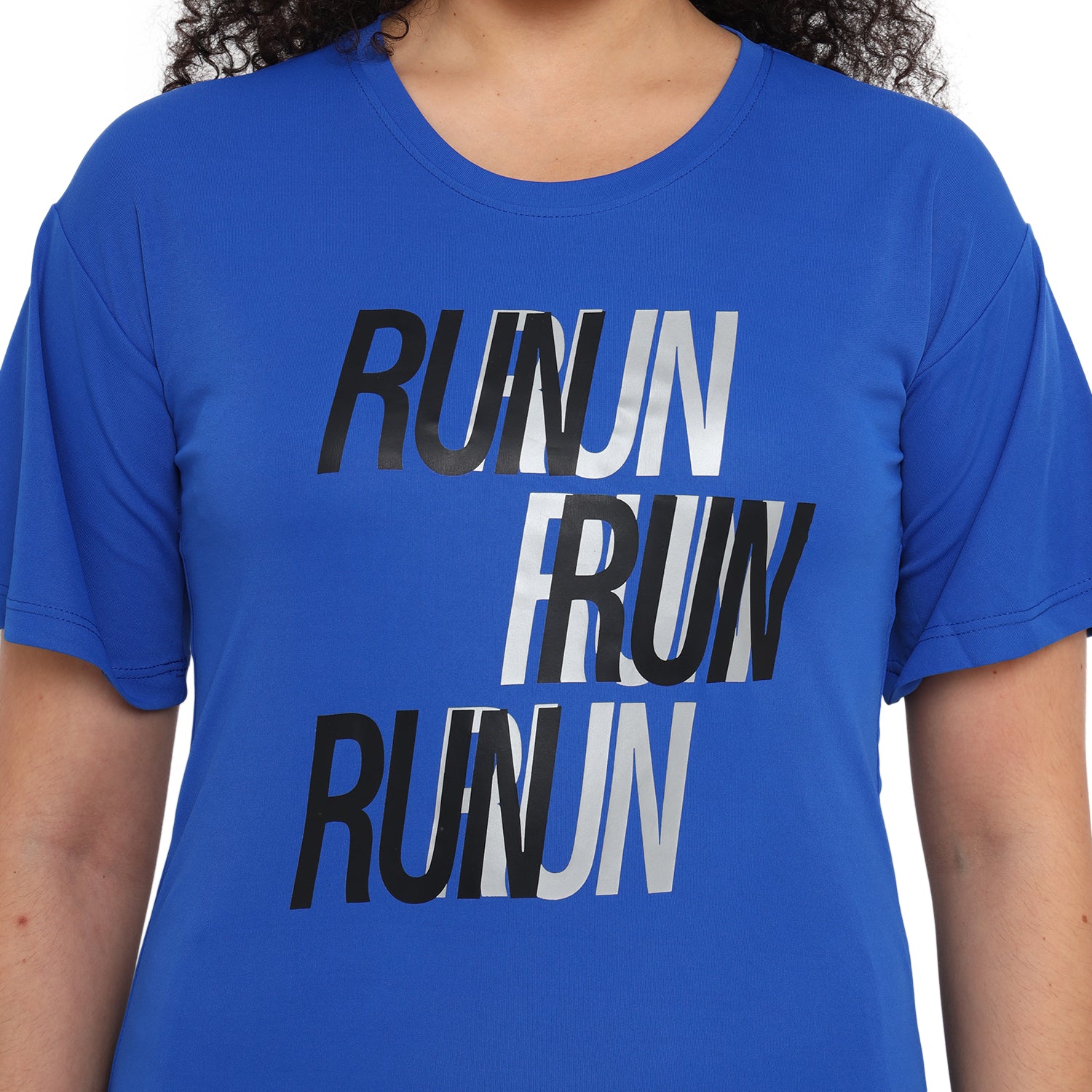 WMN POL RUN HS TEE