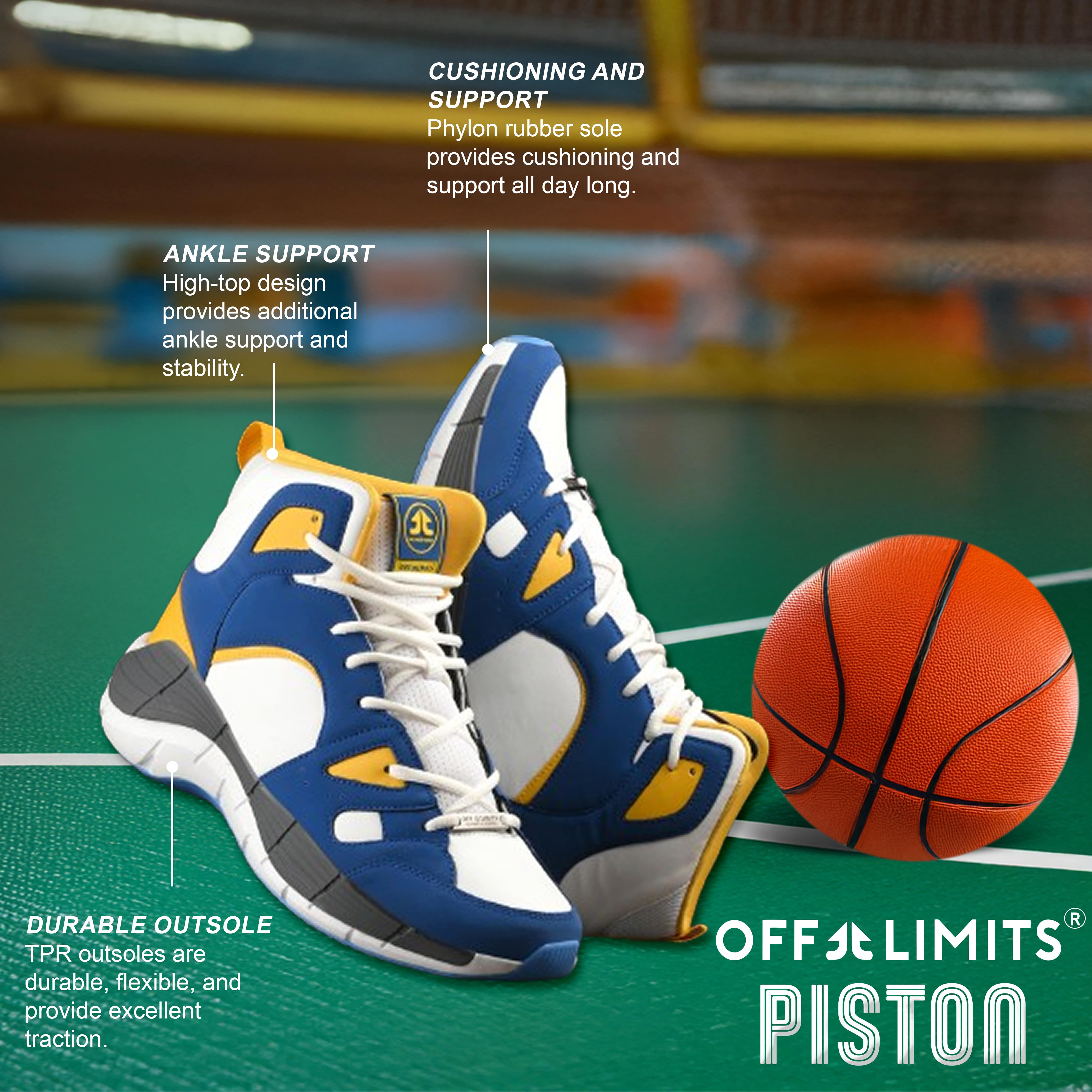 PISTON - OFF WHITE/ROYAL BLUE/MANGO