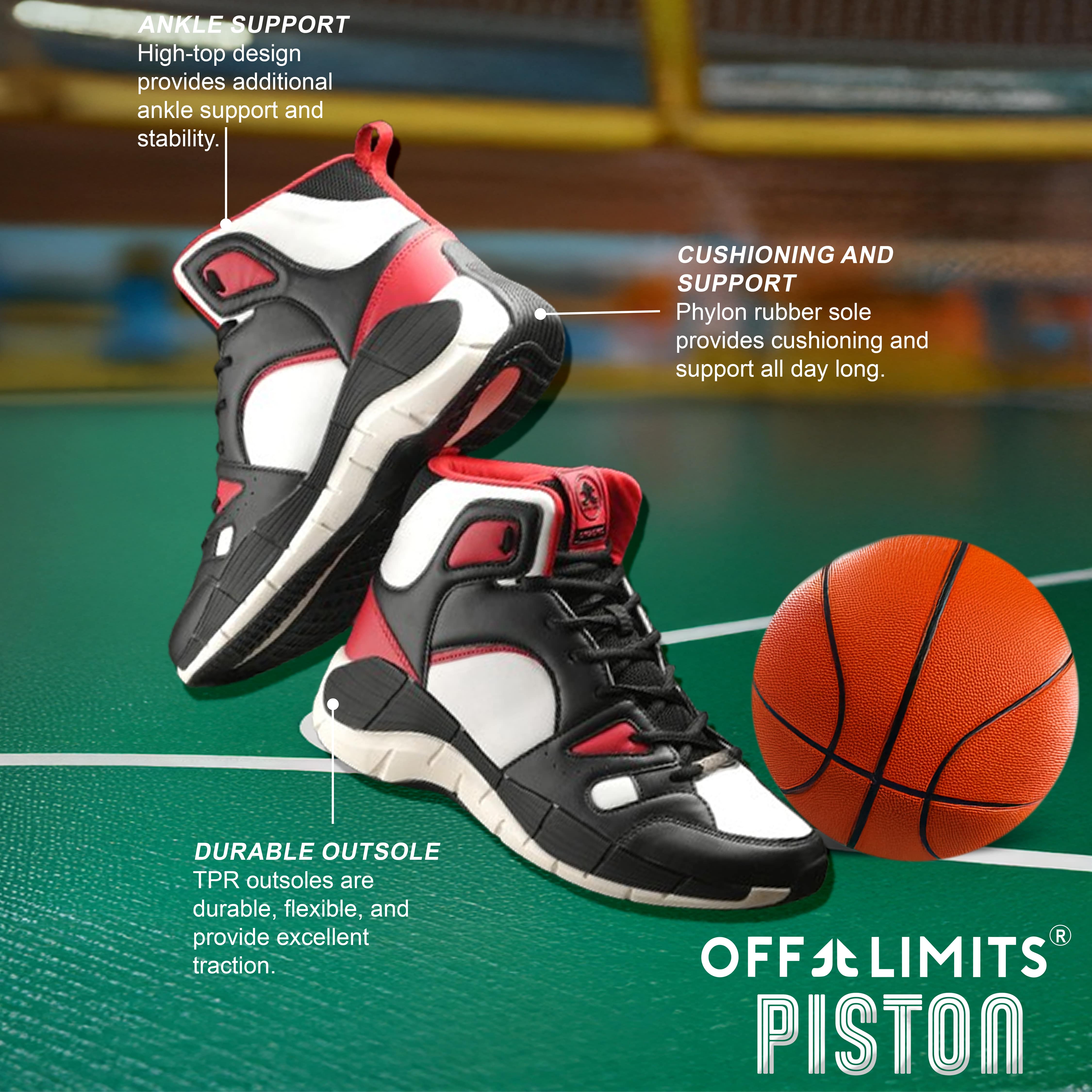 PISTON - OFF WHITE/BLACK/RED
