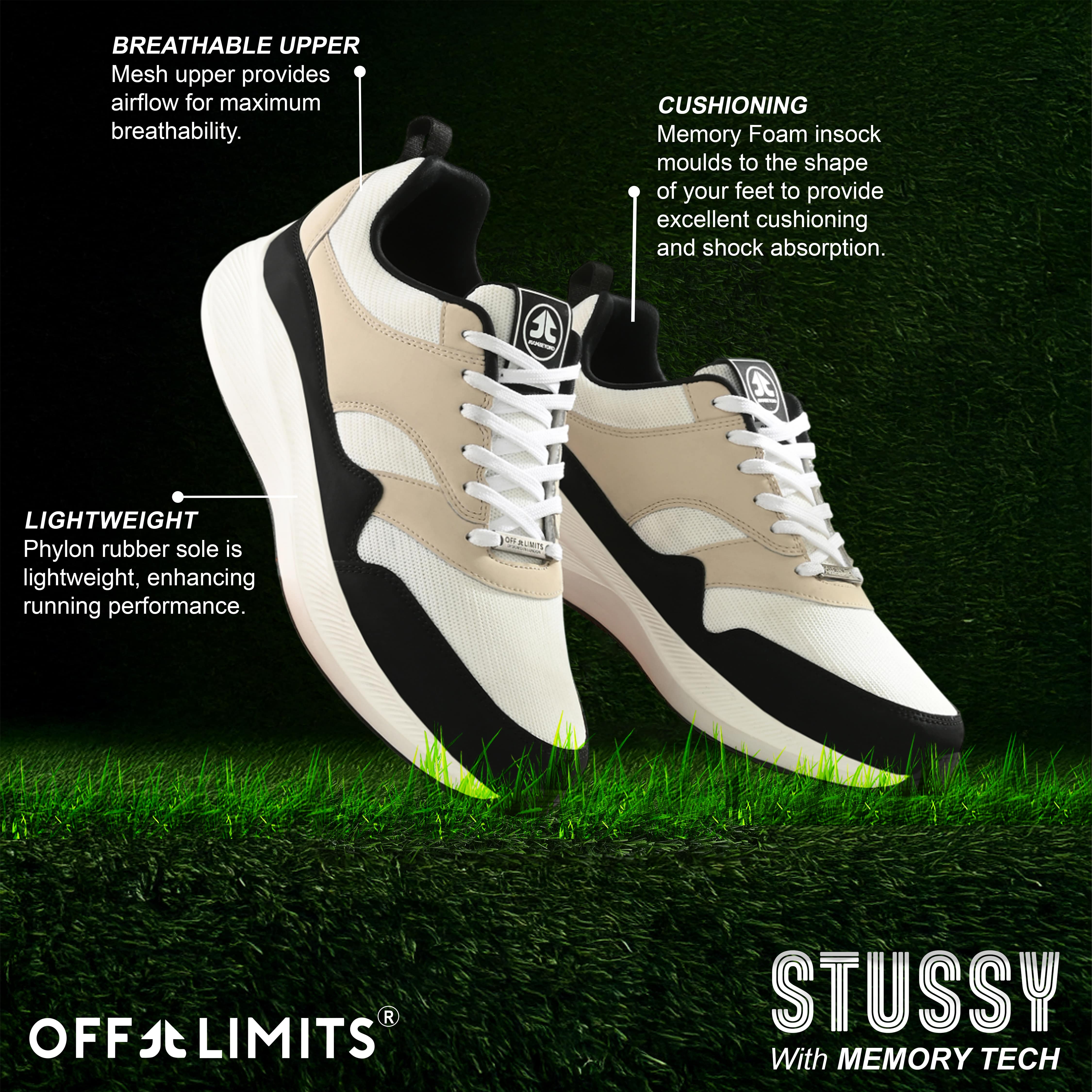 STUSSY - BLACK/WHITE/BONE