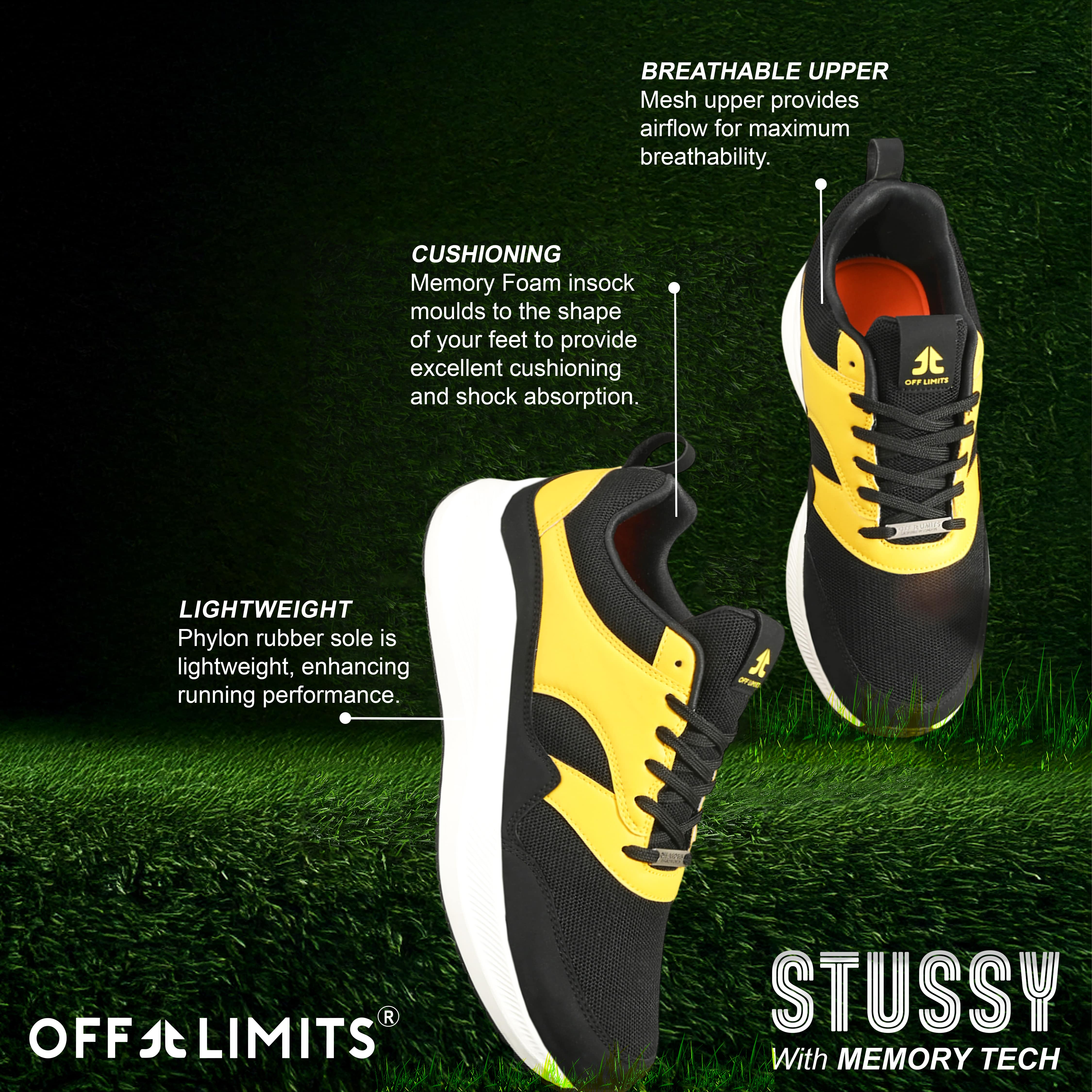 STUSSY - BUMBLEBEE (BLACK/MANGO)