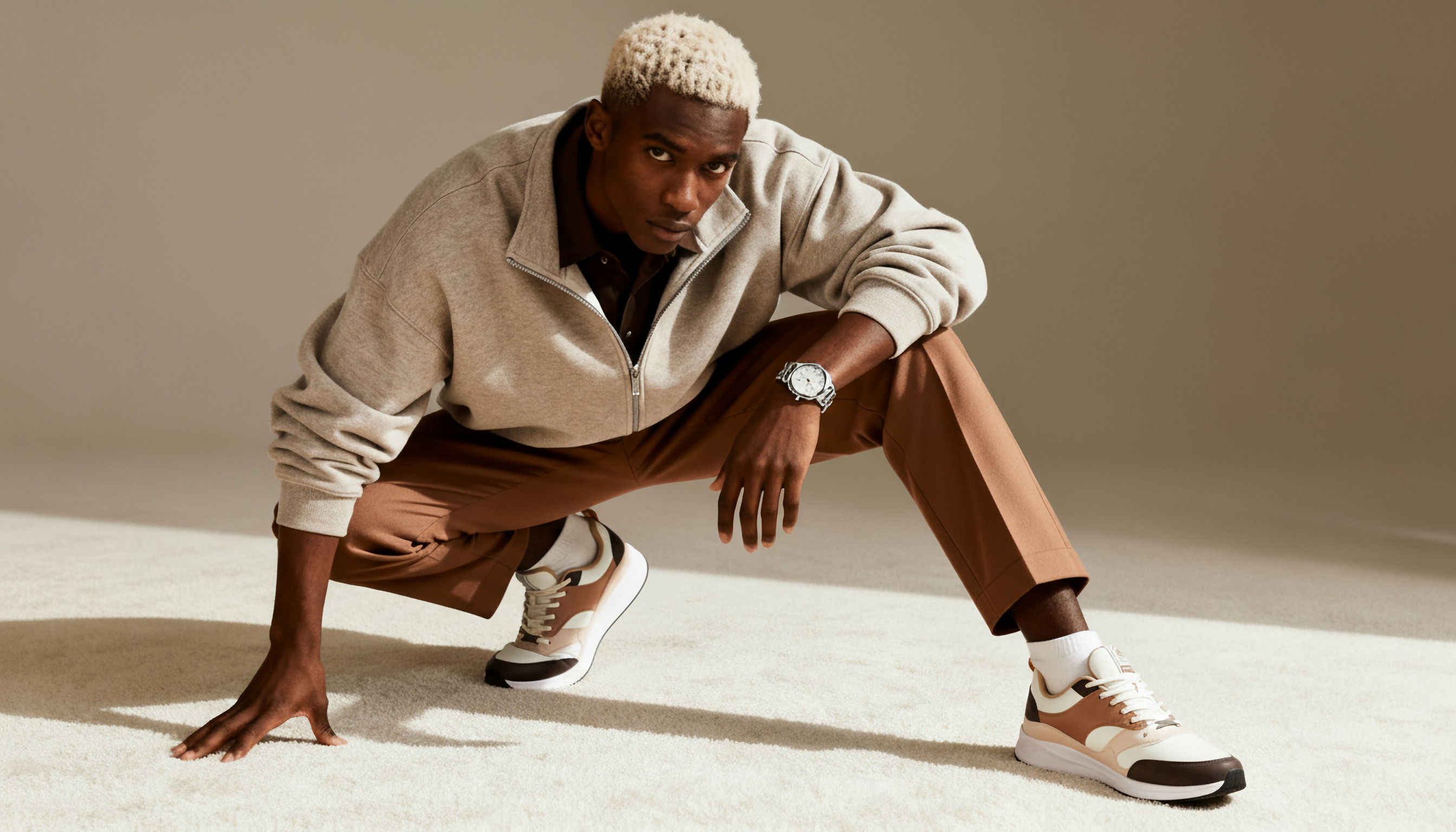 STUSSY - OFF WHITE/BROWN/MOCHA MOUSSE