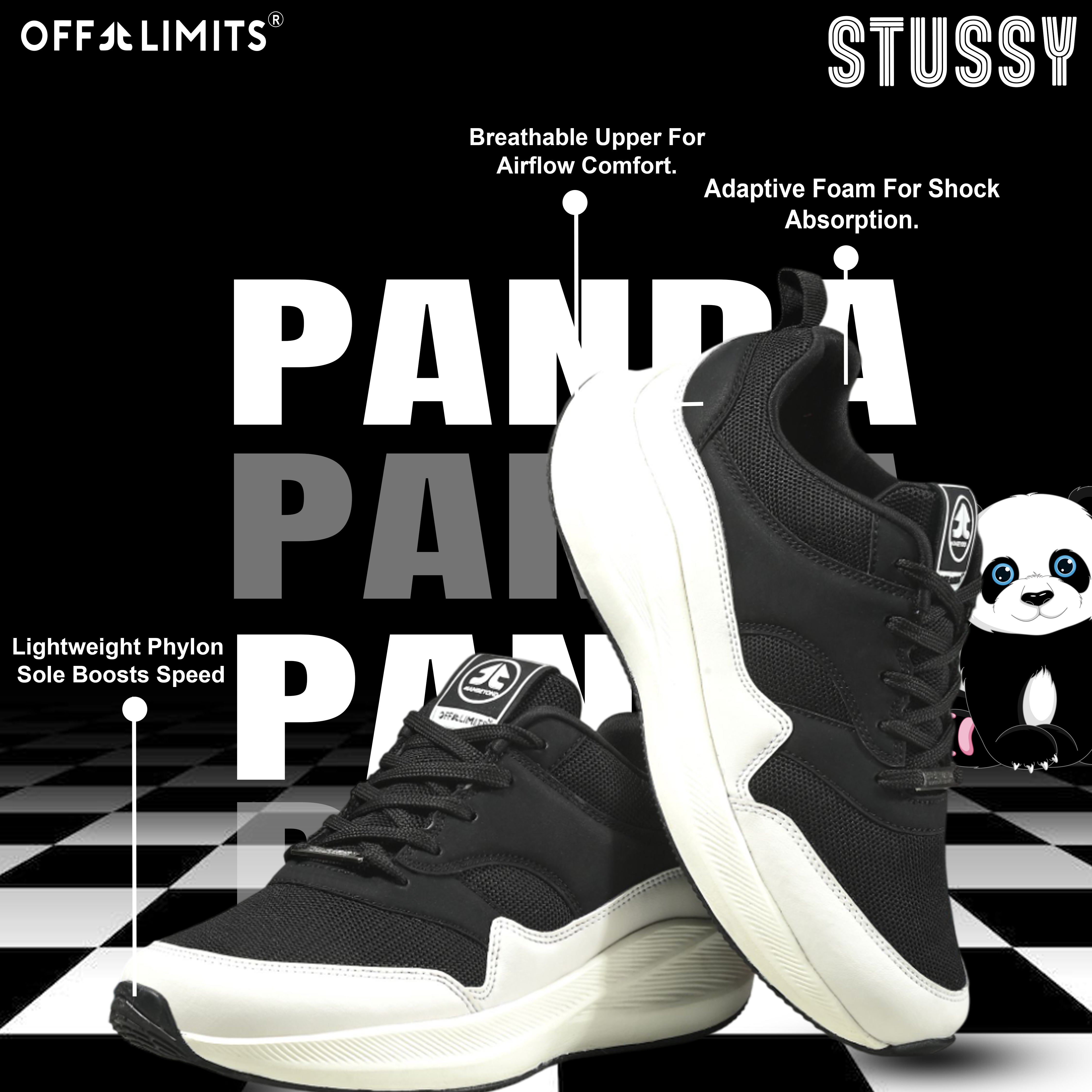 STUSSY - PANDA (OFF-WHITE/BLACK)