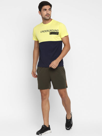 Shop Men's WOVEN CONTRAST BELT SHORTS Online