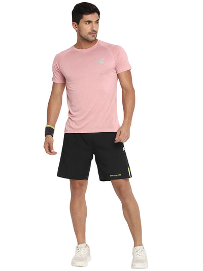 Shop Men sports short swith neon zipper and tape Online
