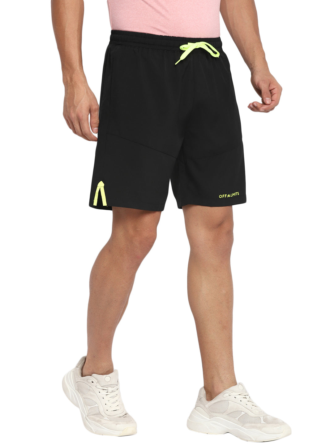 Men sports short swith neon zipper and tape Men Shorts
