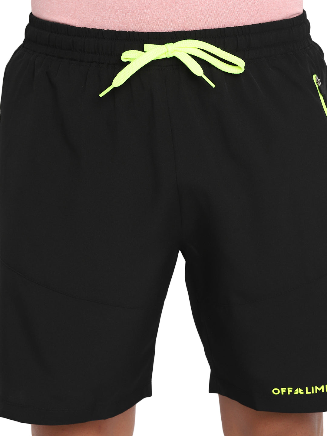 Men sports short swith neon zipper and tape Men Shorts